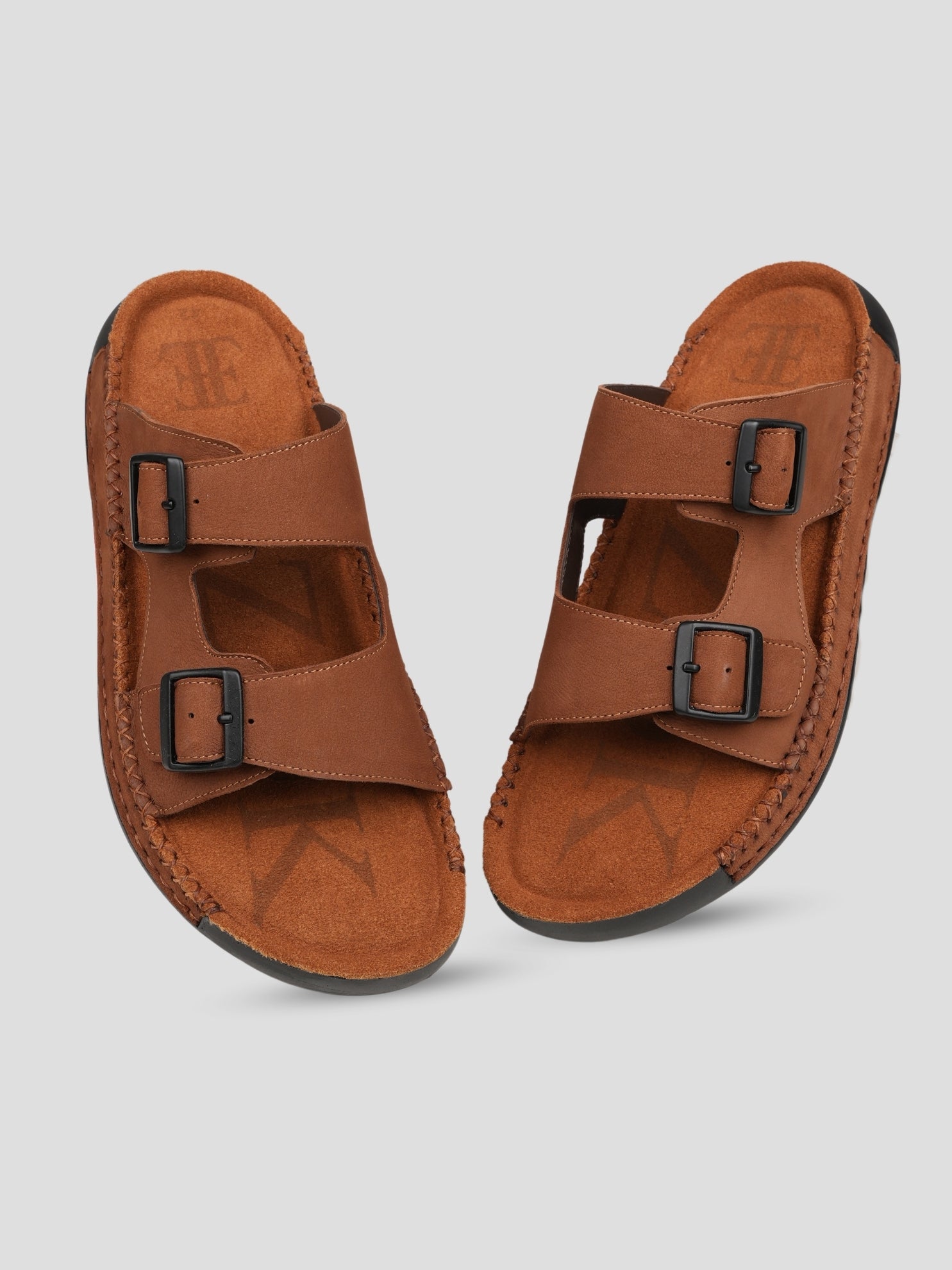 Ezok Men's Genuine Leather Sandals - Comfortable & Stylish Footwear